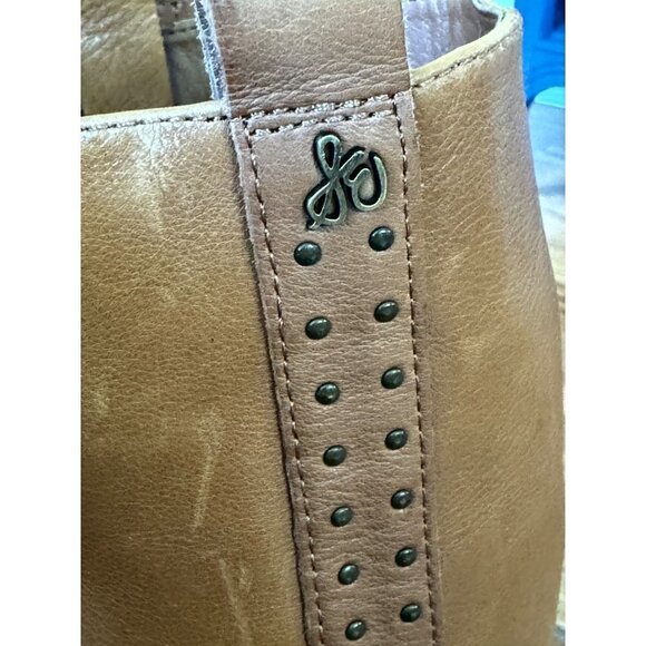 Sam Edelman Prina Whiskey Leather Riding Boots sz(7) - Picture 3 of 12